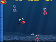 Подводная драка с медузами